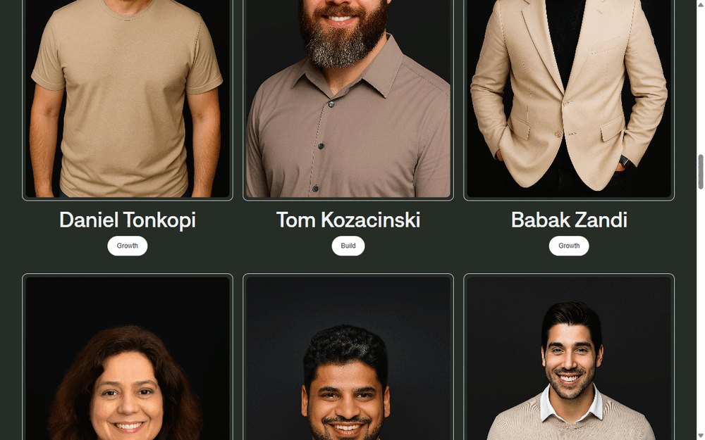 Screenshot of the Signal mentors page listing Daniel Tonkopiy